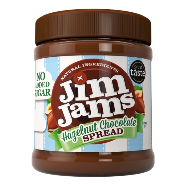 Hazelnut Chocolate Spread No Added Sugar 350g Jim Jams